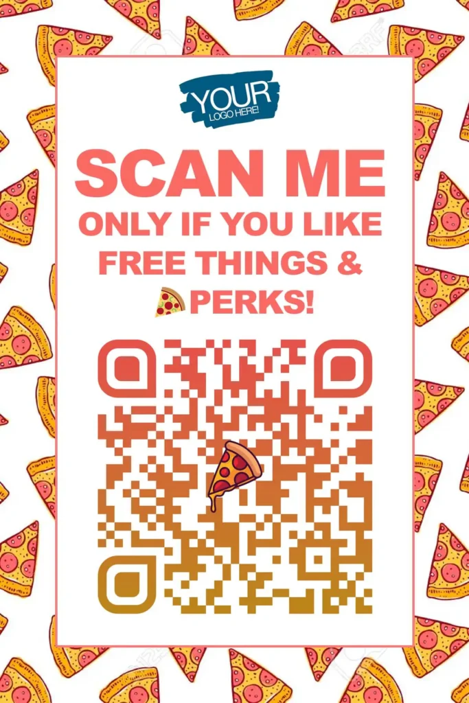 text message marketing flyer with qr code for customers to opt-in